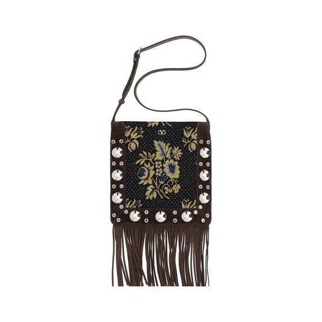 Valentino Garavani Fringe Shoulder Bag - Hilstor