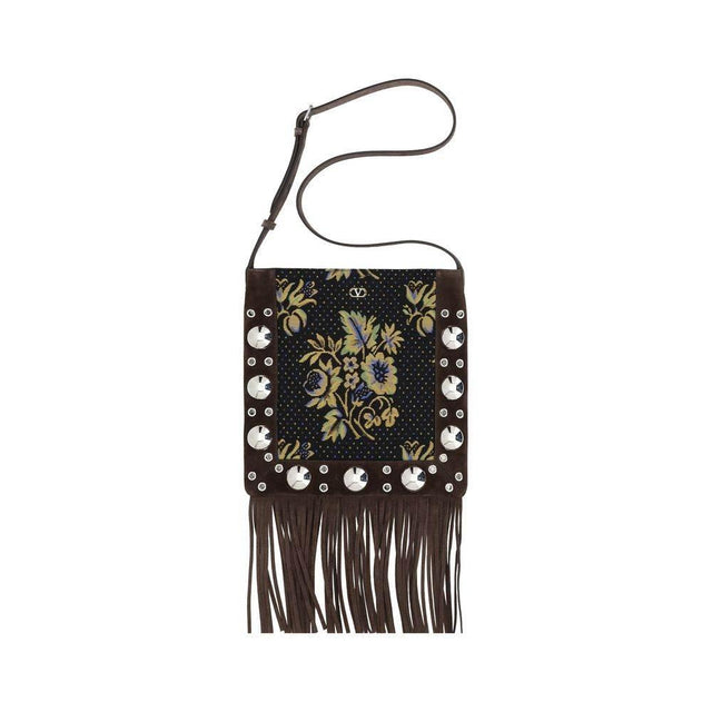 Valentino Garavani Fringe Shoulder Bag - Hilstor
