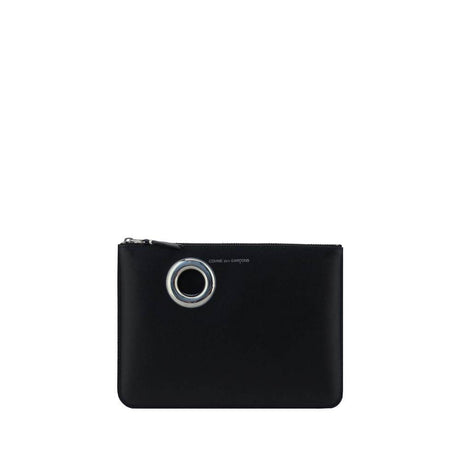 Comme Des Garçons Wallet Silver Eyelet Coin Purse - Hilstor