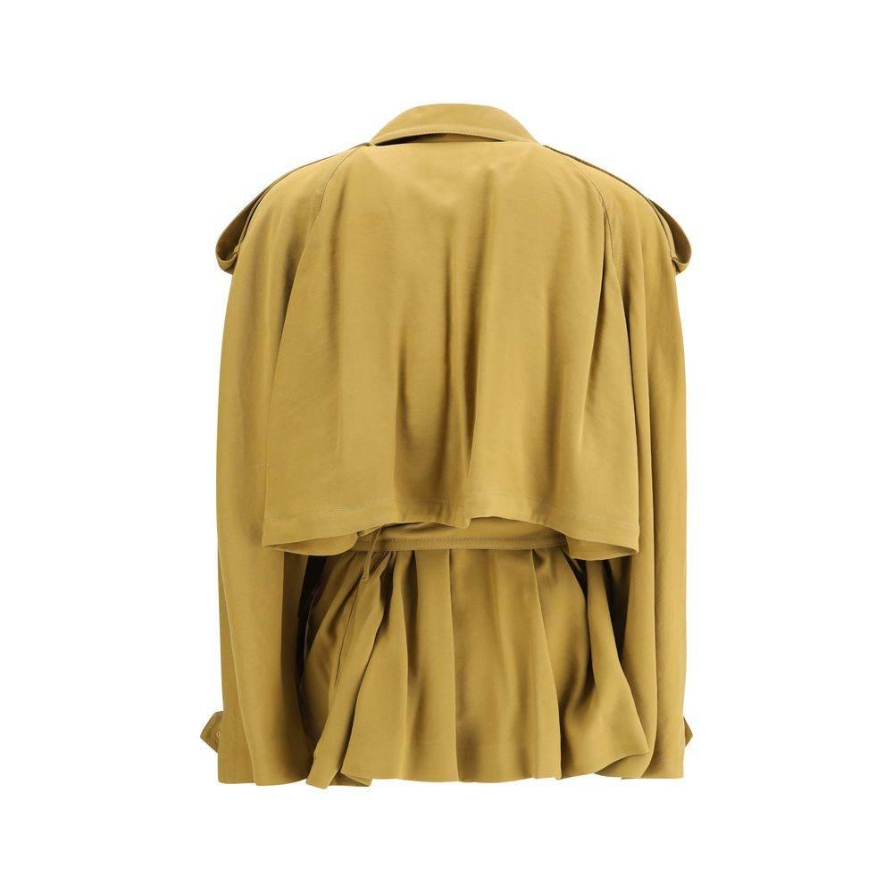 The Andamane Double-breasted Short Trench Coat - Hilstor