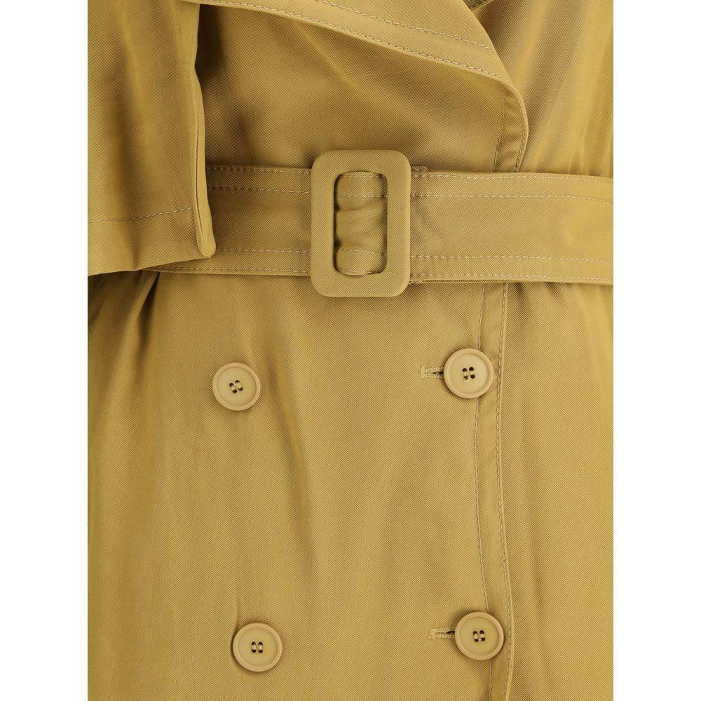 The Andamane Double-breasted Short Trench Coat - Hilstor