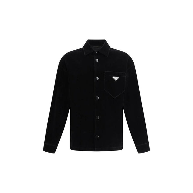 Prada Velvet Shirt Jacket - Hilstor