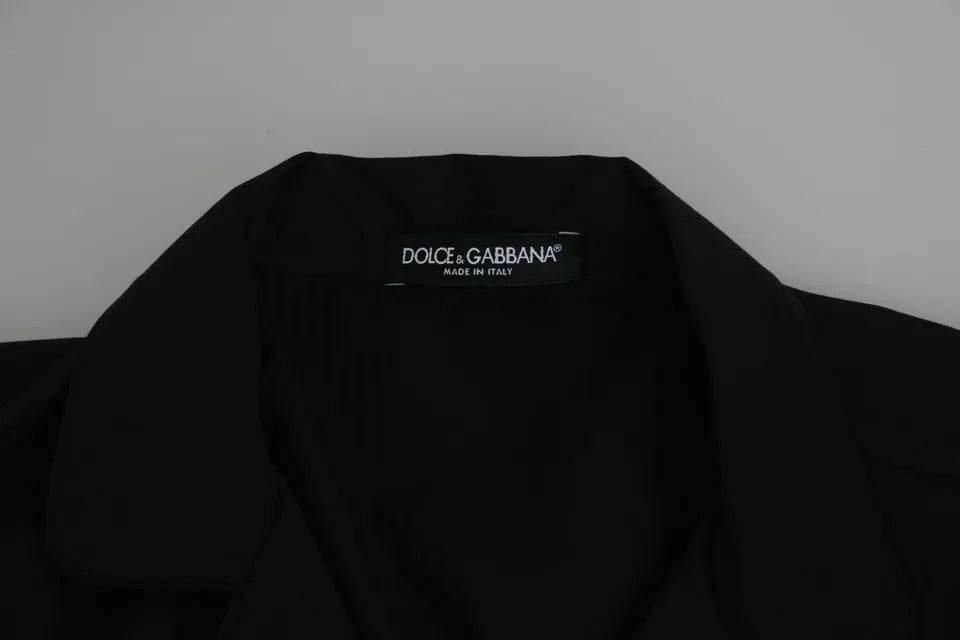 Dolce & Gabbana Blue Cotton Striped Pajama Lounge Shirt - Hilstor