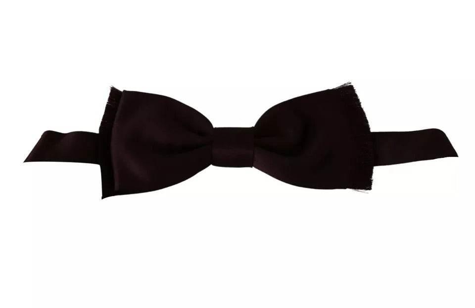 Dolce & Gabbana Bordeaux Red Silk Solid Classic Bowtie - Hilstor