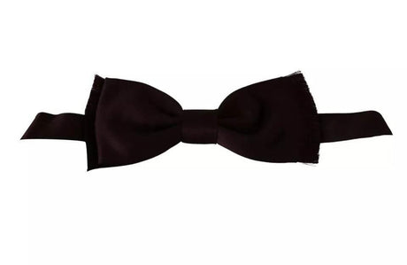 Dolce & Gabbana Bordeaux Red Silk Solid Classic Bowtie - Hilstor