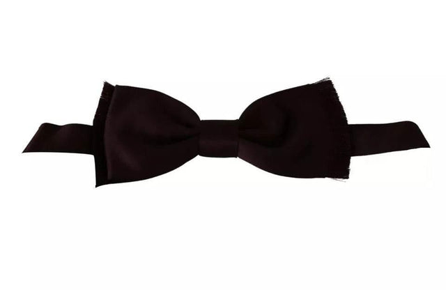 Dolce & Gabbana Bordeaux Red Silk Solid Classic Bowtie - Hilstor