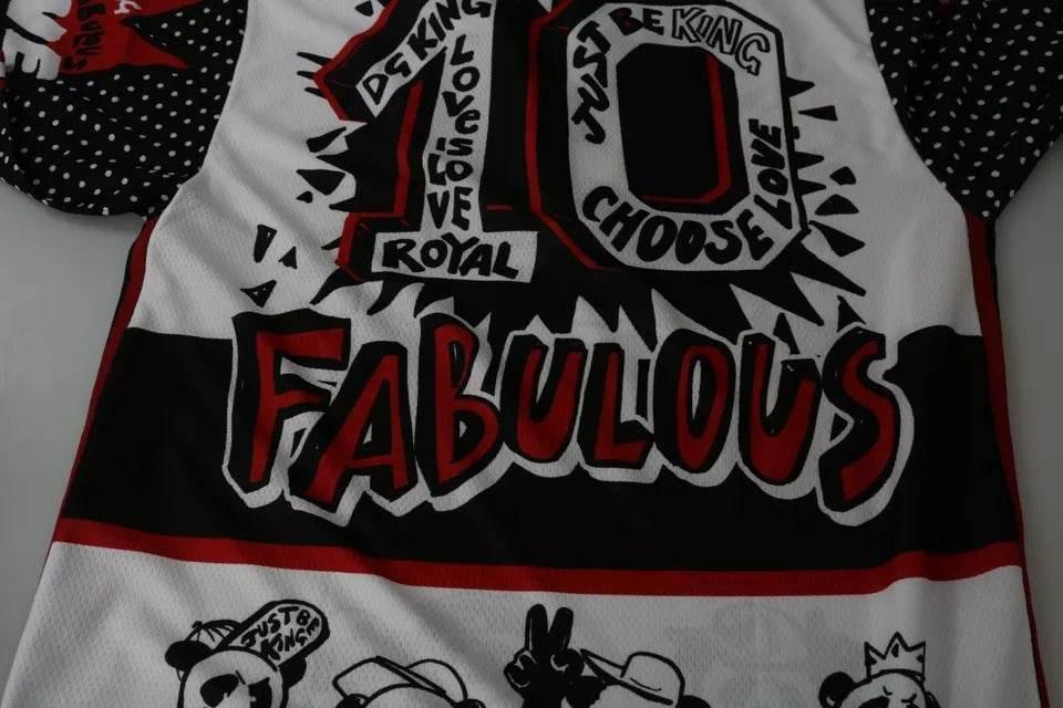 Dolce & Gabbana White King Panda Polyester T-shirt Top - Hilstor