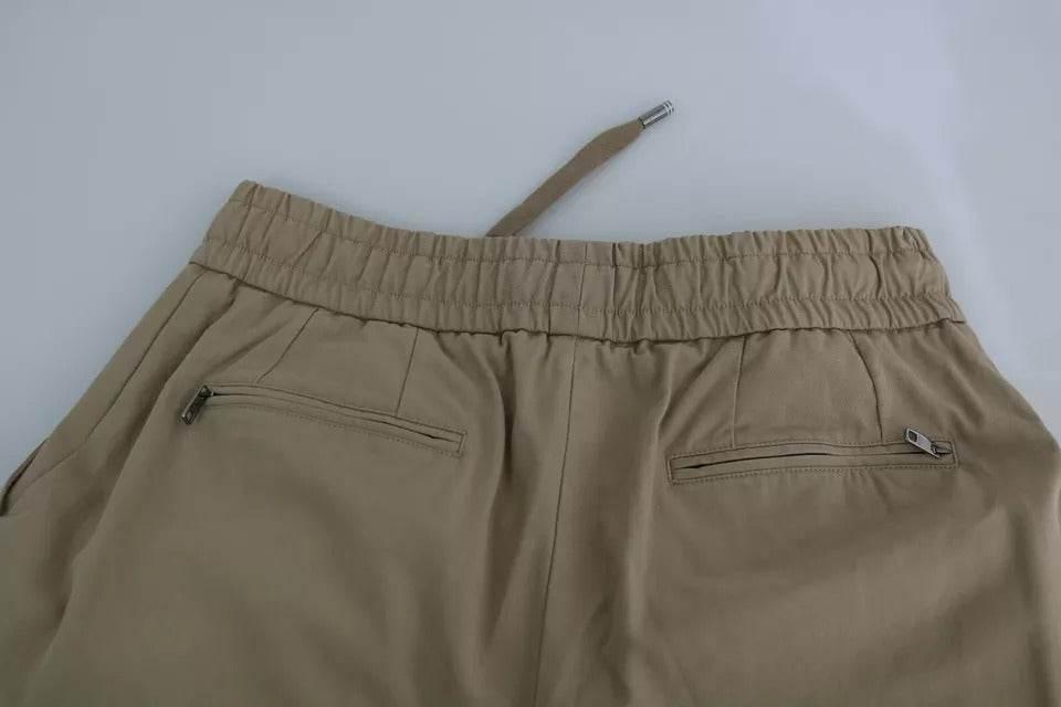 Dolce & Gabbana Beige Pin Up Print Cargo Pants - Hilstor