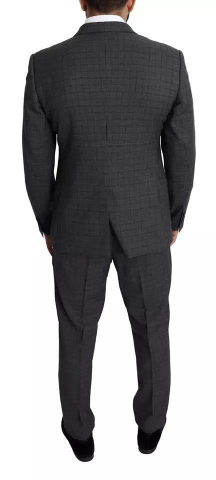 Dolce & Gabbana Gray Wool Men Formal 2 Piece MARTINI Suit - Hilstor