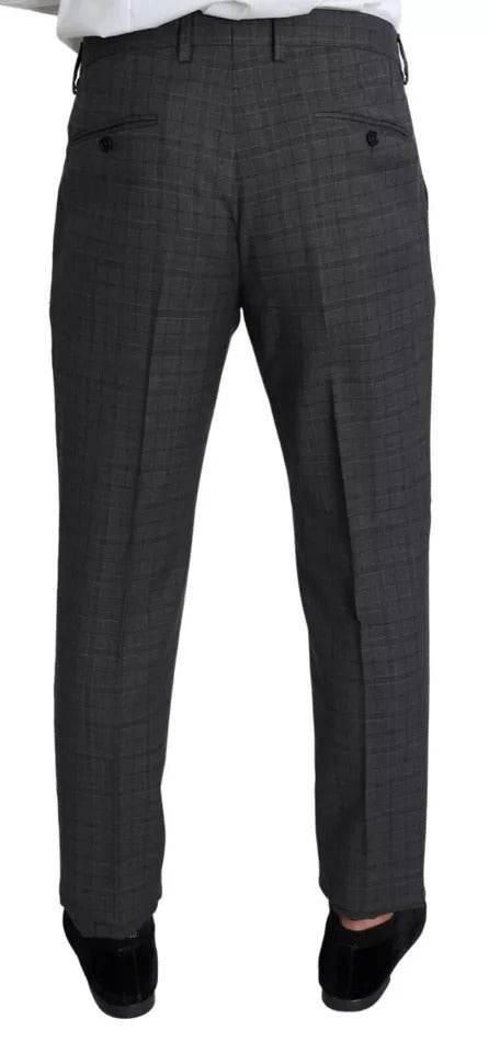 Dolce & Gabbana Gray Wool Men Formal 2 Piece MARTINI Suit - Hilstor