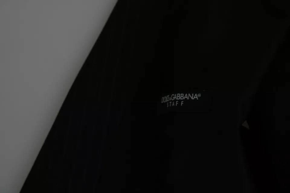 Dolce & Gabbana Black Men Formal STAFF Dress Waistcoat Vest - Hilstor