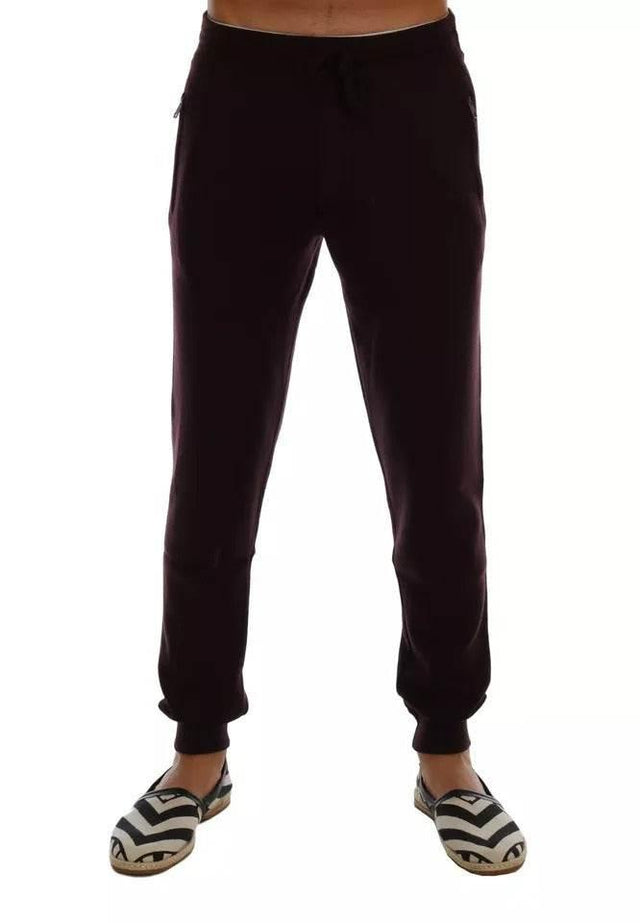 Dolce & Gabbana Purple Cashmere Gym Training Sport Pants - Hilstor