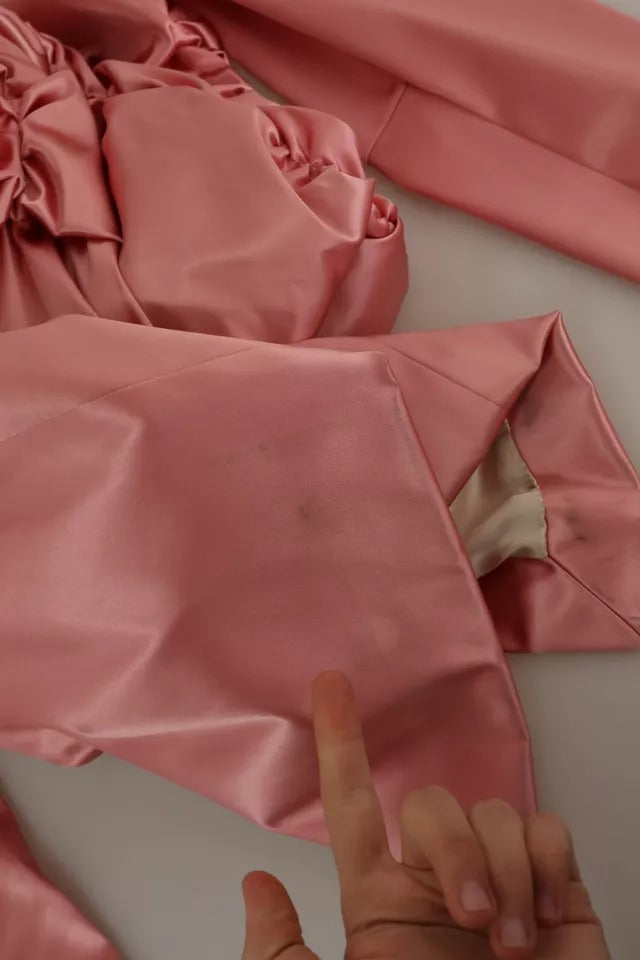 Dolce &amp; Gabbana Pink Langærmet Bodycon Sheath Midi-kjole