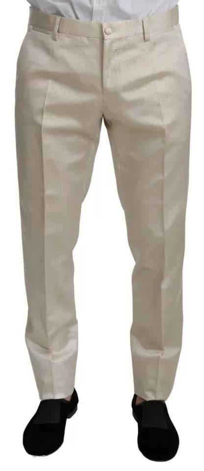 Dolce & Gabbana Beige Wool Crème 3 Piece SICILIA Shawl Suit - Hilstor