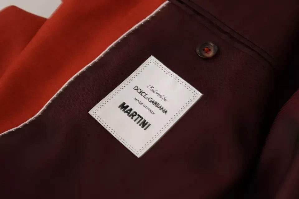 Dolce & Gabbana Orange MARTINI Cashmere Silk Coat Blazer - Hilstor