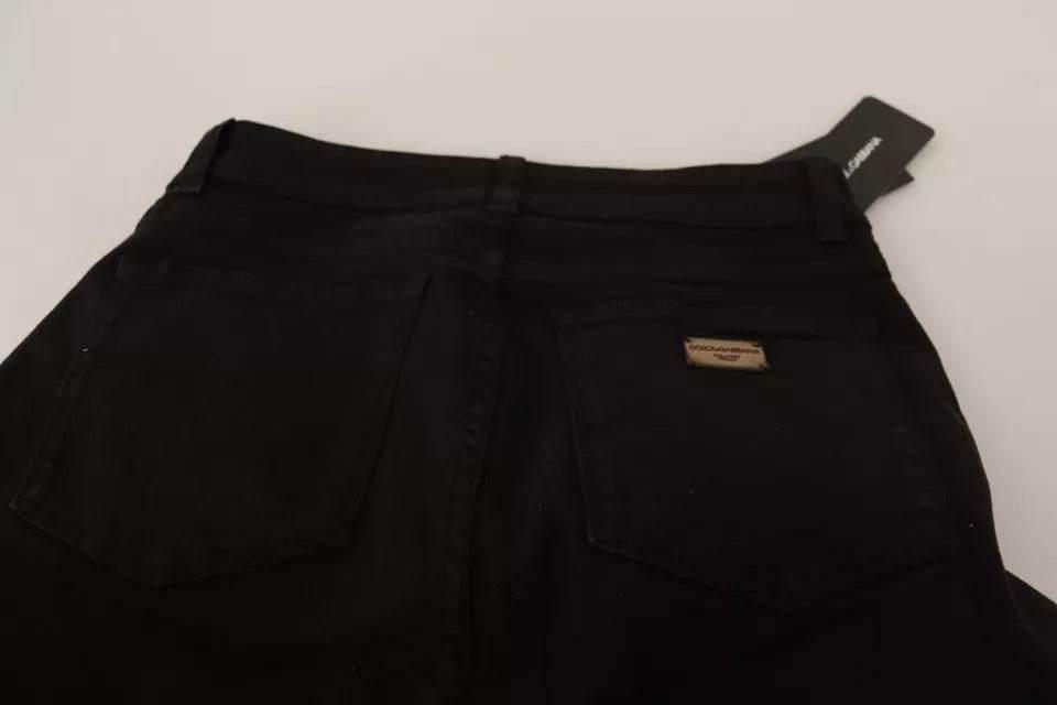 Dolce & Gabbana Black Cotton Stretch Skinny Denim Jeans - Hilstor