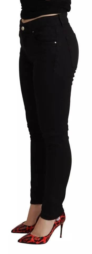 Dolce & Gabbana Black Cotton Stretch Skinny Denim Jeans - Hilstor