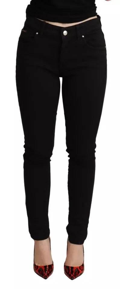 Dolce & Gabbana Black Cotton Stretch Skinny Denim Jeans - Hilstor