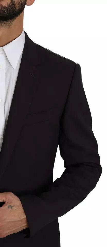 Dolce & Gabbana Purple MARTINI Wool Stretch 2 Piece Suit - Hilstor