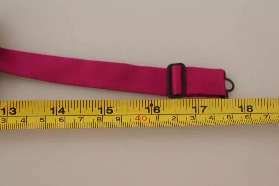 Dolce & Gabbana Pink Silk Adjustable Neck Bow Tie Men - Hilstor