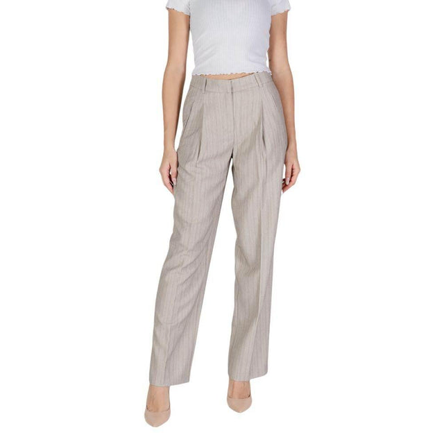 Vero Moda Gray Polyester Jeans & Pant - Hilstor