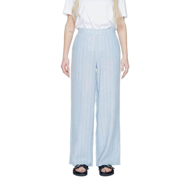 Vero Moda Blue Linen Jeans & Pant - Hilstor