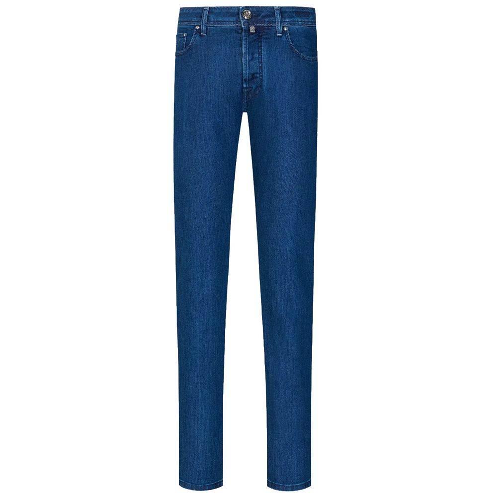 Jacob Cohen Blue Cotton Men's Jeans - Hilstor