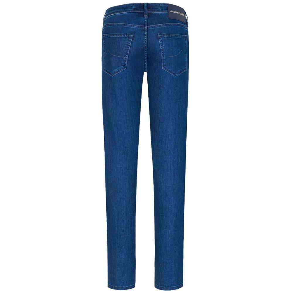 Jacob Cohen Blue Cotton Men's Jeans - Hilstor