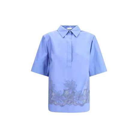 P.A.R.O.S.H. Short sleeves embroidered Shirt - Hilstor