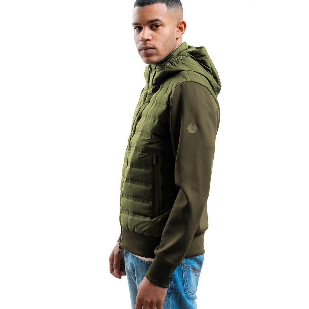 People Of Shibuya Green Polyester Men Jacket - Hilstor