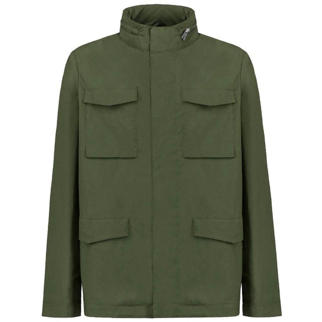 People Of Shibuya Green Cotton Men's Jacket - Hilstor