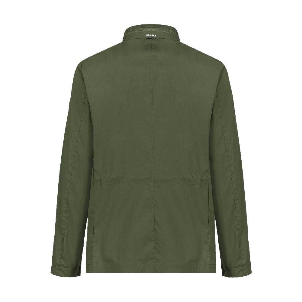 People Of Shibuya Green Cotton Men's Jacket - Hilstor