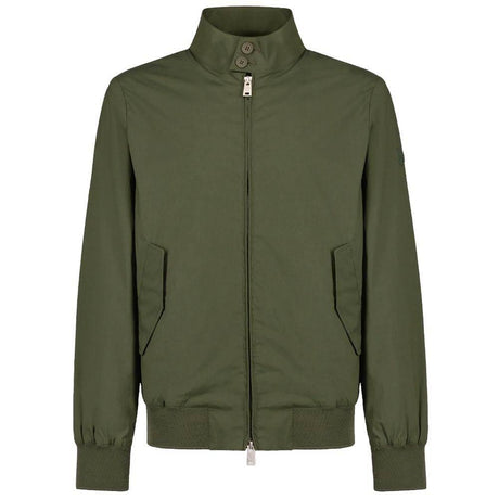 People Of Shibuya Green Cotton Men Bomber Jacket - Hilstor