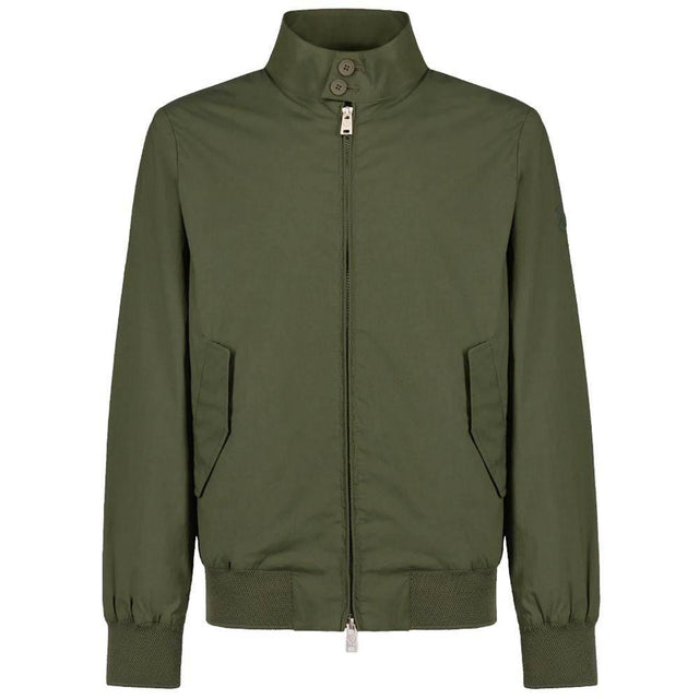 People Of Shibuya Green Cotton Men Bomber Jacket - Hilstor