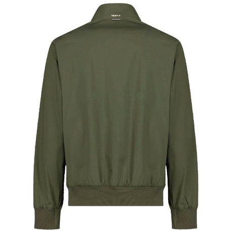 People Of Shibuya Green Cotton Men Bomber Jacket - Hilstor