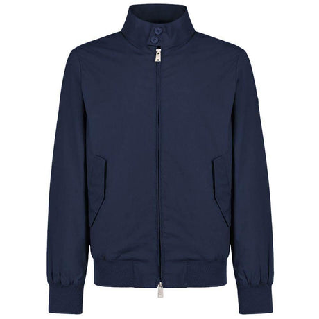 People Of Shibuya Blue Cotton Men's Bomber Jacket - Hilstor