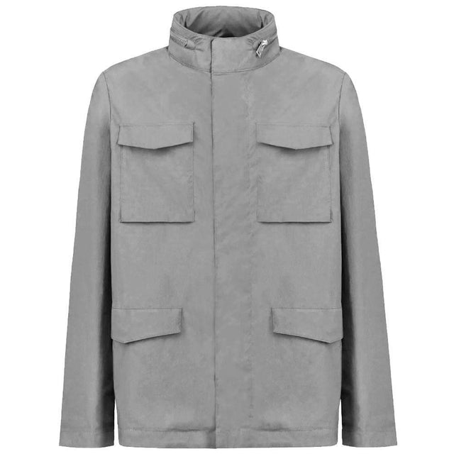 People Of Shibuya Gray Cotton Men Jacket - Hilstor