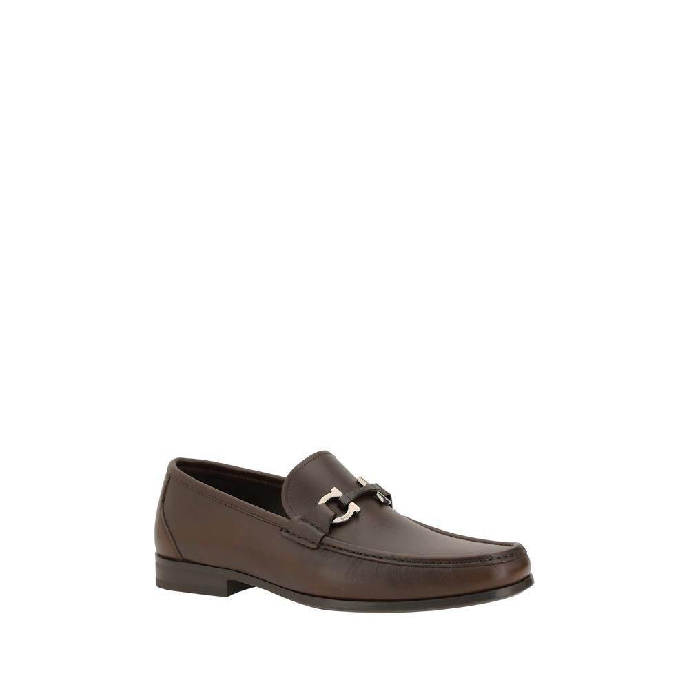 Ferragamo Ornamento Gancini Loafers - Hilstor