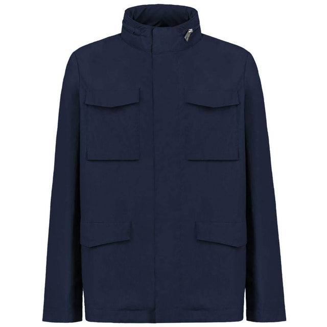 People Of Shibuya Blue Cotton Men's Jacket - Hilstor