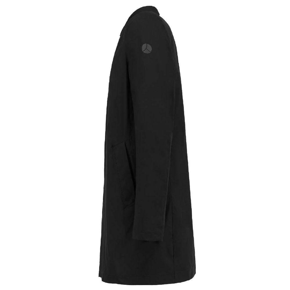 People Of Shibuya Black Recycled Polyester Men Trench Coat - Hilstor