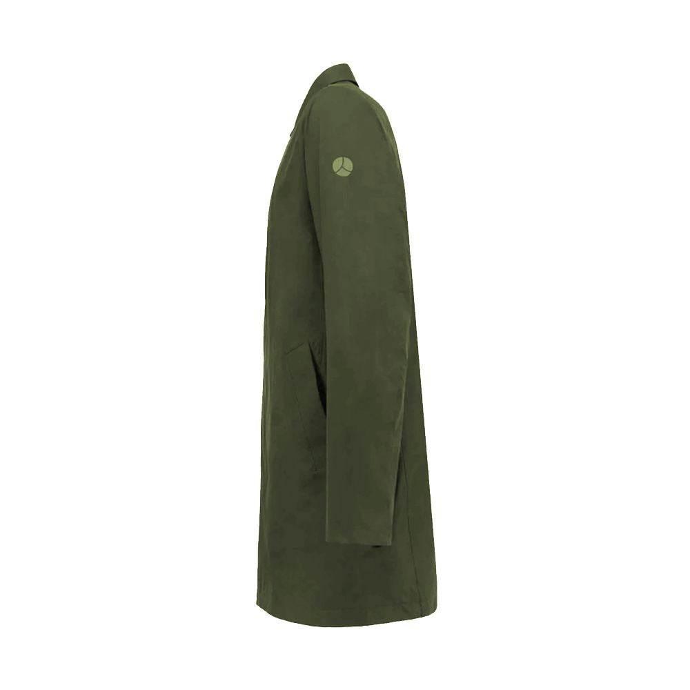 People Of Shibuya Green Recycled Polyester Men's Trench Coat - Hilstor