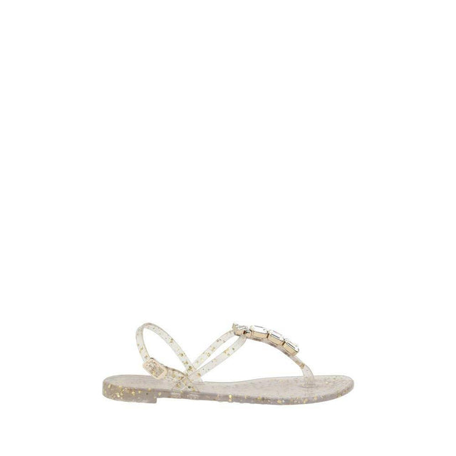 Casadei Swarovski Jelly Sandals - Hilstor