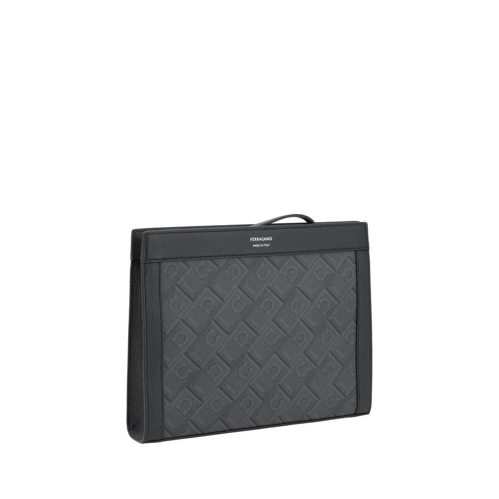 Ferragamo Gancini pattern Pouch - Hilstor