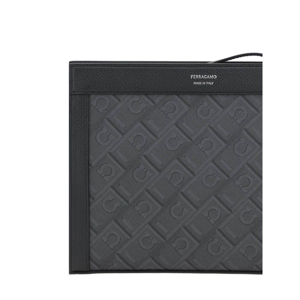 Ferragamo Gancini pattern Pouch - Hilstor