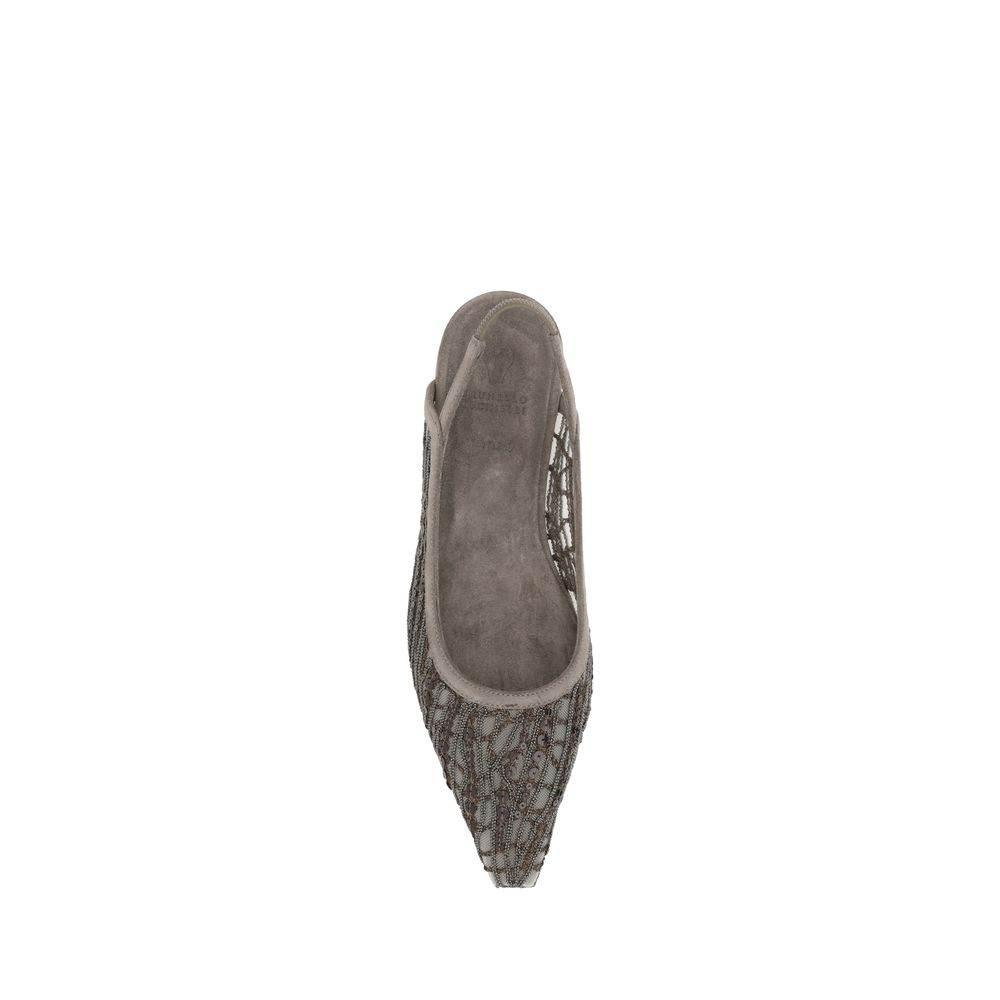 Brunello Cucinelli Adornment Ballerinas - Hilstor