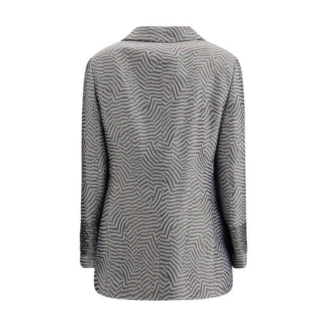 Giorgio Armani Embroidered striped Blazer - Hilstor