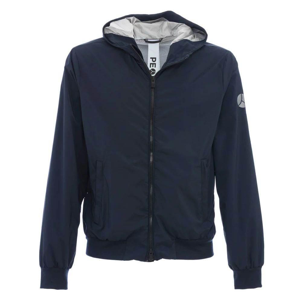 People Of Shibuya Blue Polyester Men Jacket - Hilstor