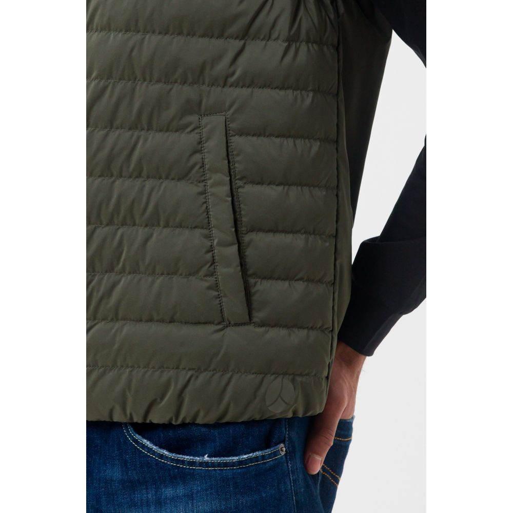 People Of Shibuya Green Polyester Men Vest - Hilstor