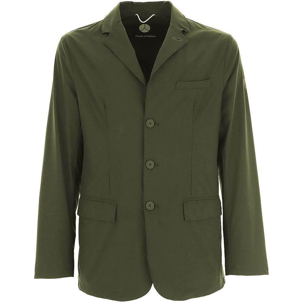 People Of Shibuya Green Polyester Blazer - Hilstor