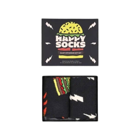 Happy Socks Black Cotton Sock - Hilstor